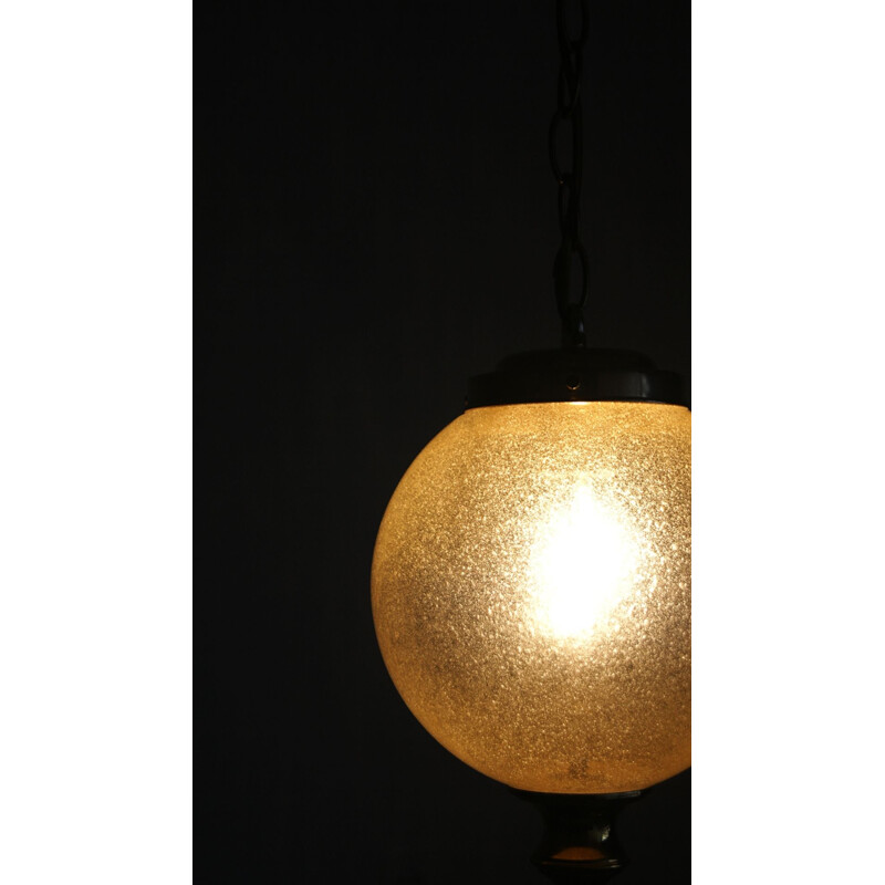 Lámpara colgante de bola de cristal transparente tricapa de alta calidad