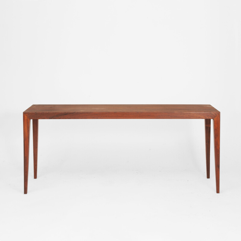 Vintage rosewood bench by Severin Hansen, Denmark 1960s