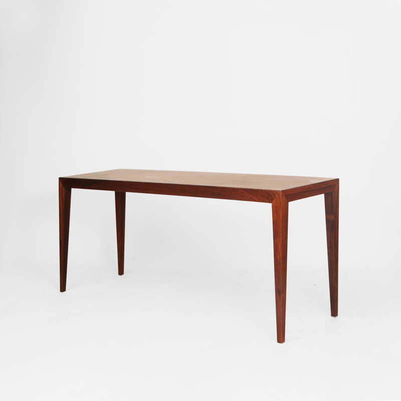 Vintage rosewood bench by Severin Hansen, Denmark 1960s