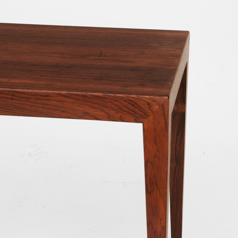 Vintage rosewood bench by Severin Hansen, Denmark 1960s