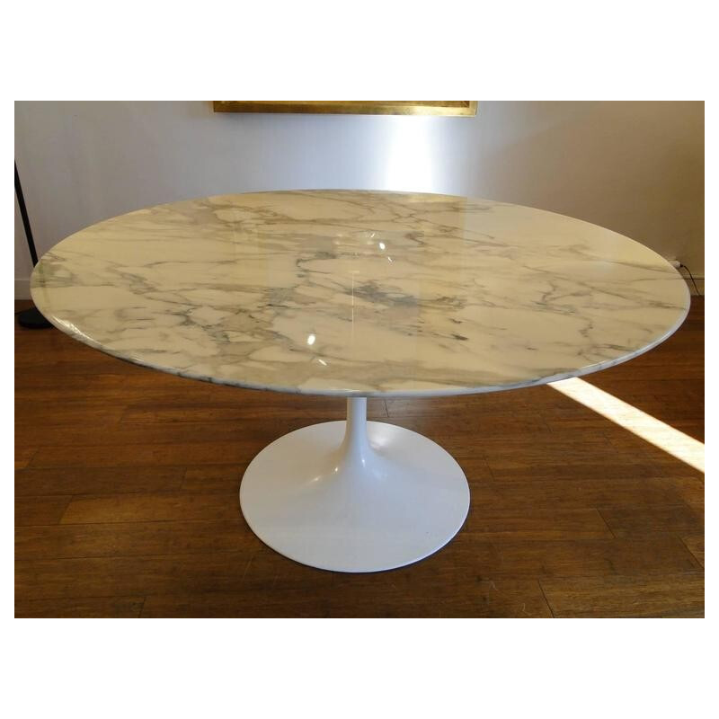 Knoll "Tulip" dining table in marble, Eero SAARINEN - 1970s