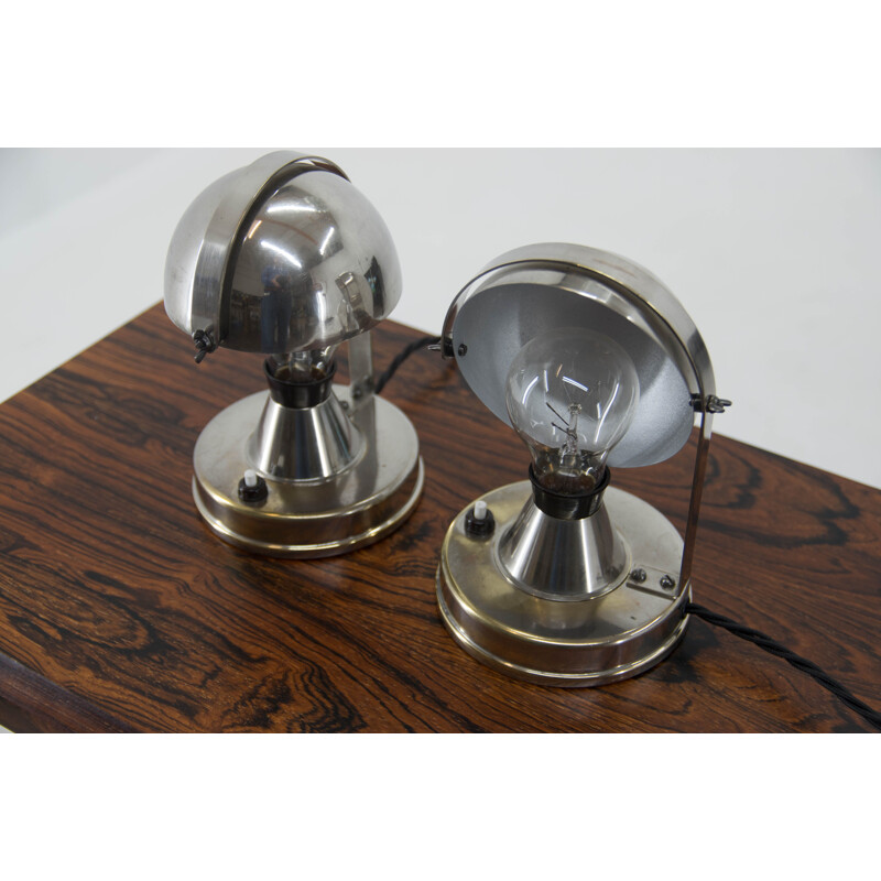 Pair of Bauhaus vintage table lamps by Franta Anyz for Ias, 1930