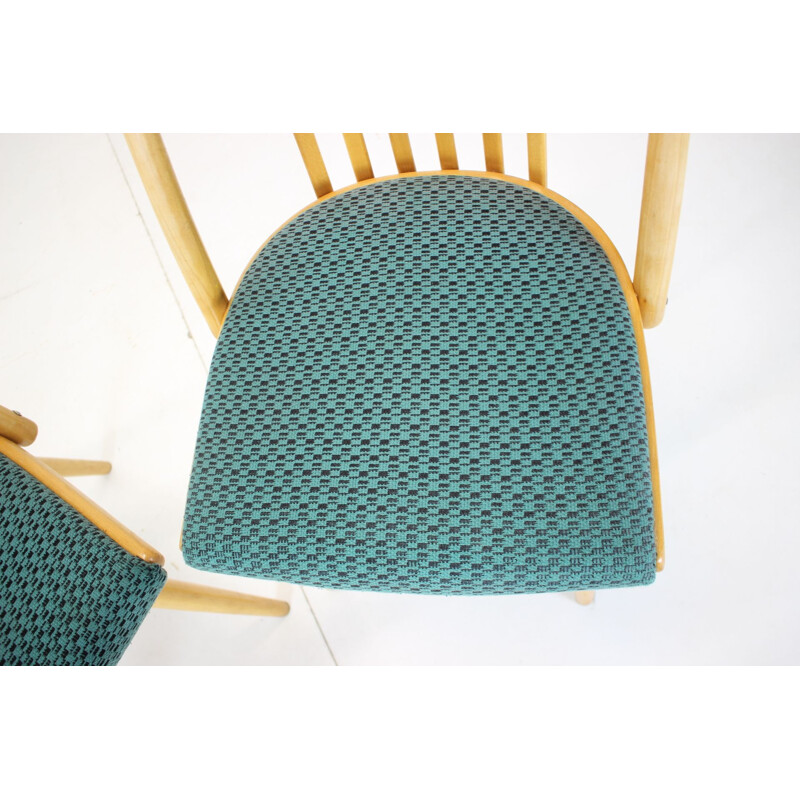 Ensemble de 6 chaises vintage par Antonin Suman, Tchécoslovaquie 1960