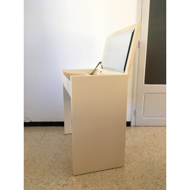 Vintage dressing table with stool by Eric Maville, 1980