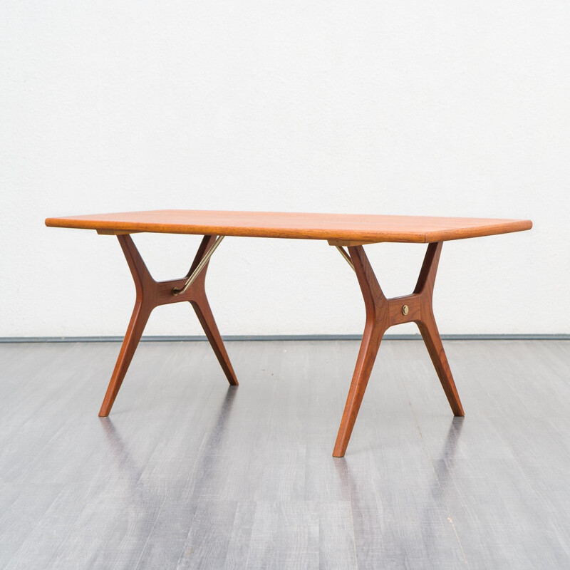 Table basse vintage en teck, 1960