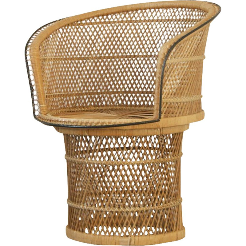 Cadeirão Vintage rattan, 1960