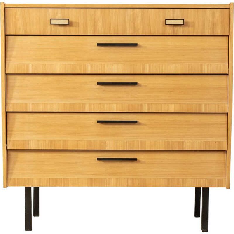 Vintage ashwood chest of drawers, Germany 1960s