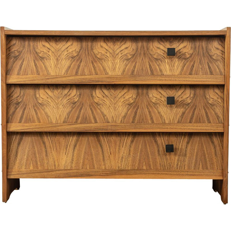 Vintage walnut chest of drawers, Germany 1950s