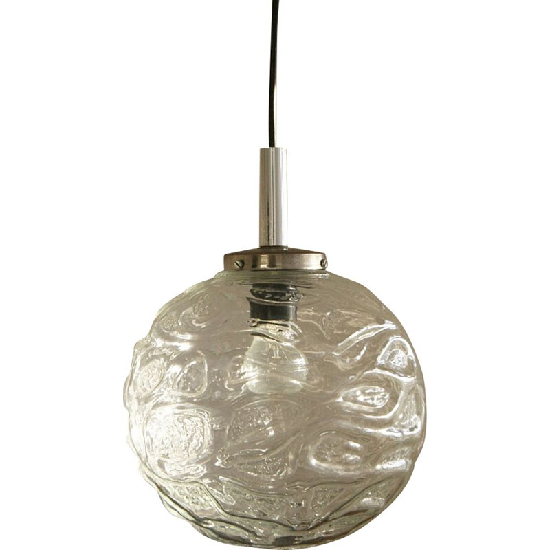 Vintage glass ball pendant lamp