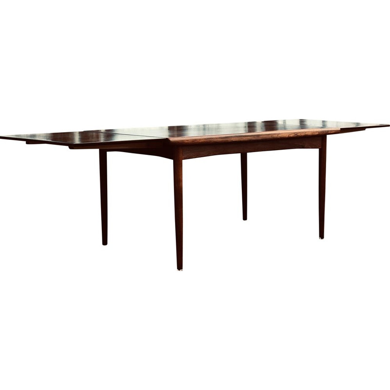 Table à rallonge danoise vintage en palissandre, 1960