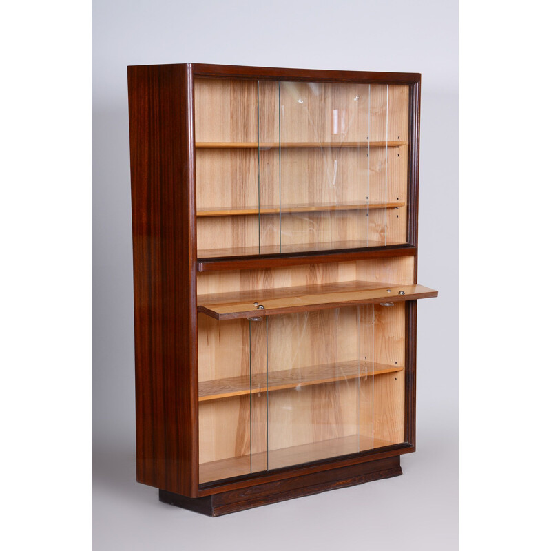 Mid century bookcase in ashwood and mahogany, 1940s