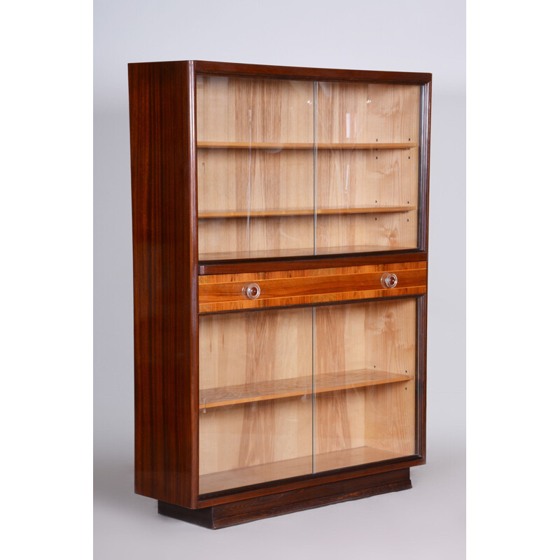 Mid century bookcase in ashwood and mahogany, 1940s