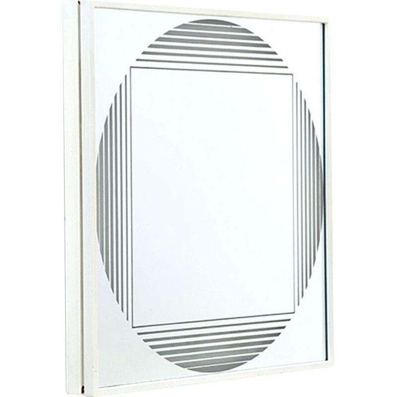 Vintage illuminated mirror by Gianni Celada for Fontana Arte, 1970s