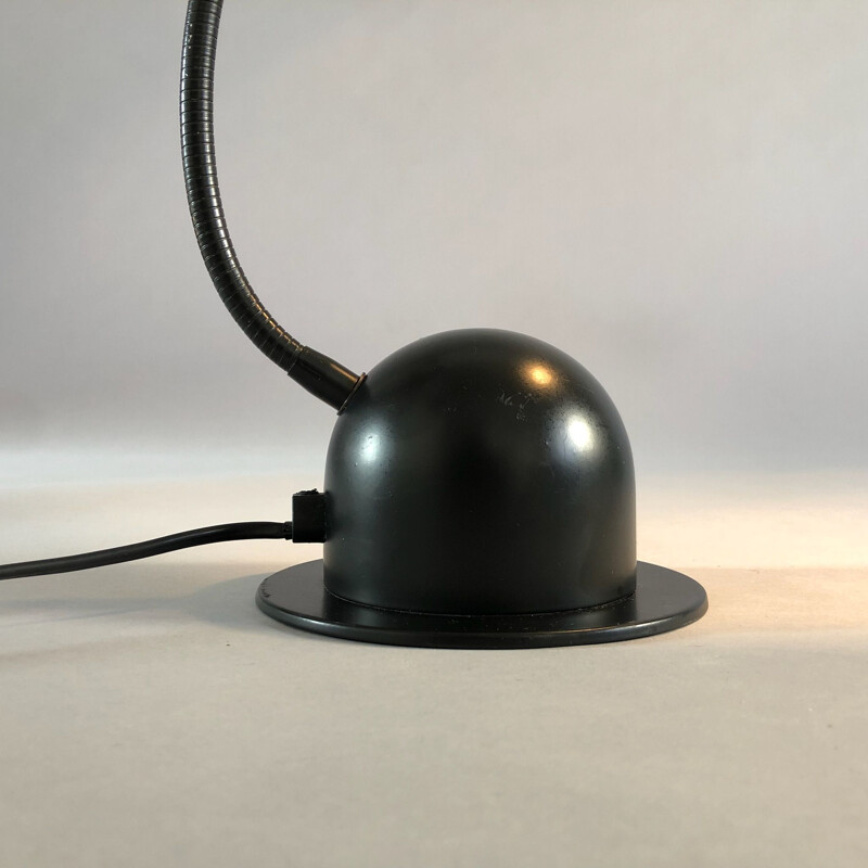 Verstellbare schwarze Vintage-Schreibtischlampe von Nuova Veneta Lumi, Italien 1970