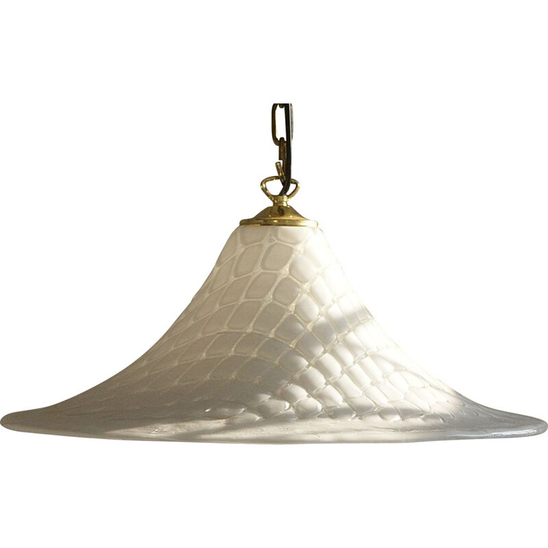 Mid-century Italian Murano glass pendant lamp by Vetri Murano