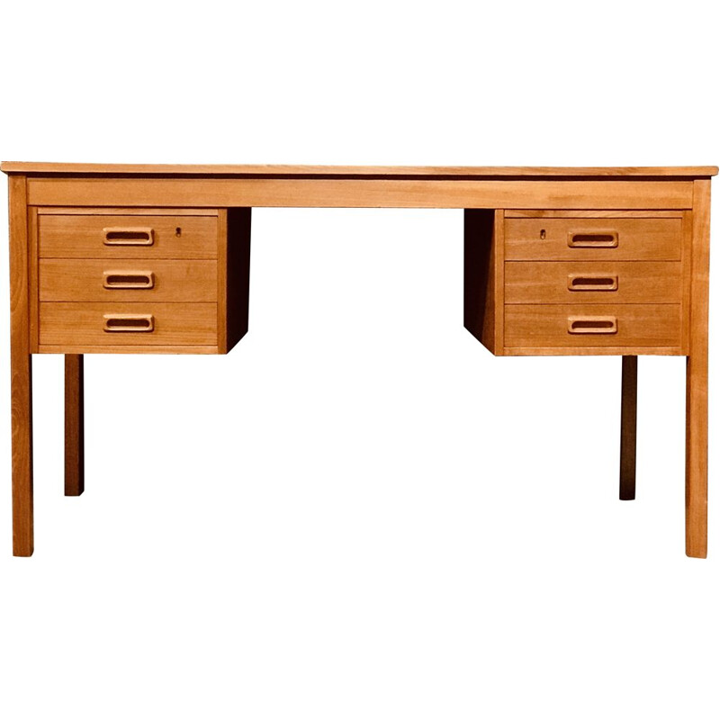 Mid century Danish teak desk, 1960s