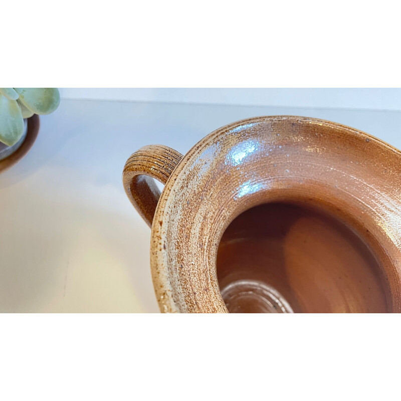 Vintage pitcher in enamelled stoneware