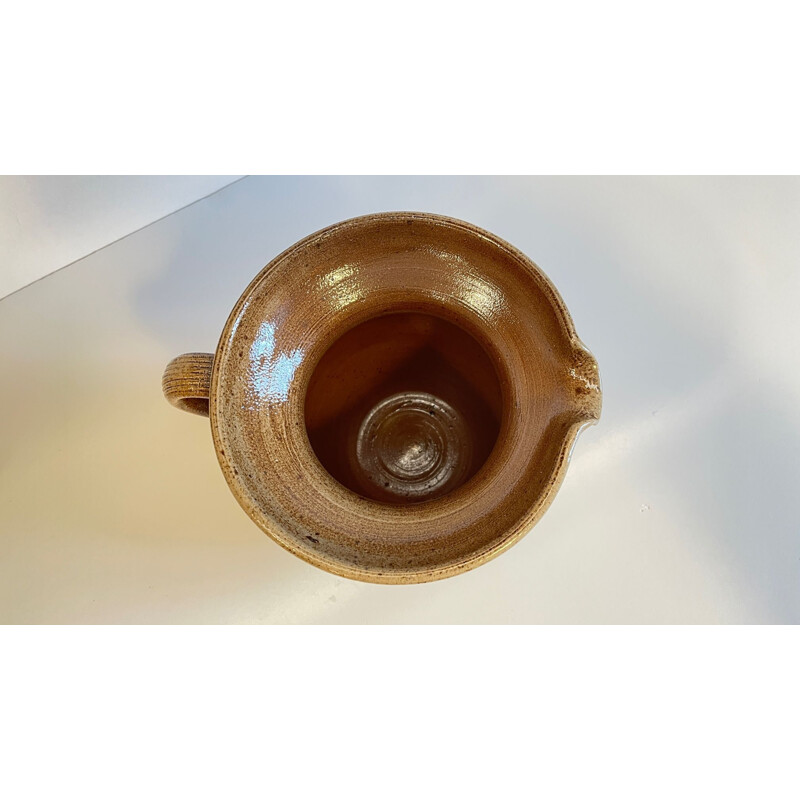 Vintage pitcher in enamelled stoneware