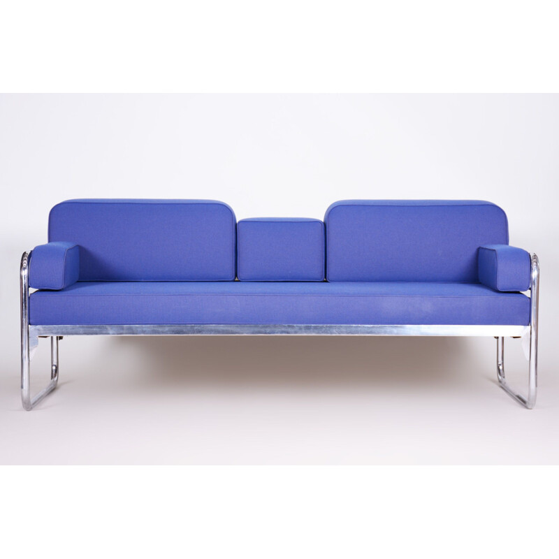 Bauhaus-Sofa in Vintage-Blau, 1930