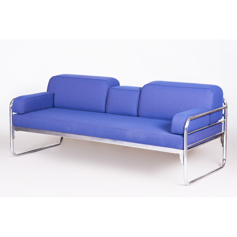 Bauhaus-Sofa in Vintage-Blau, 1930