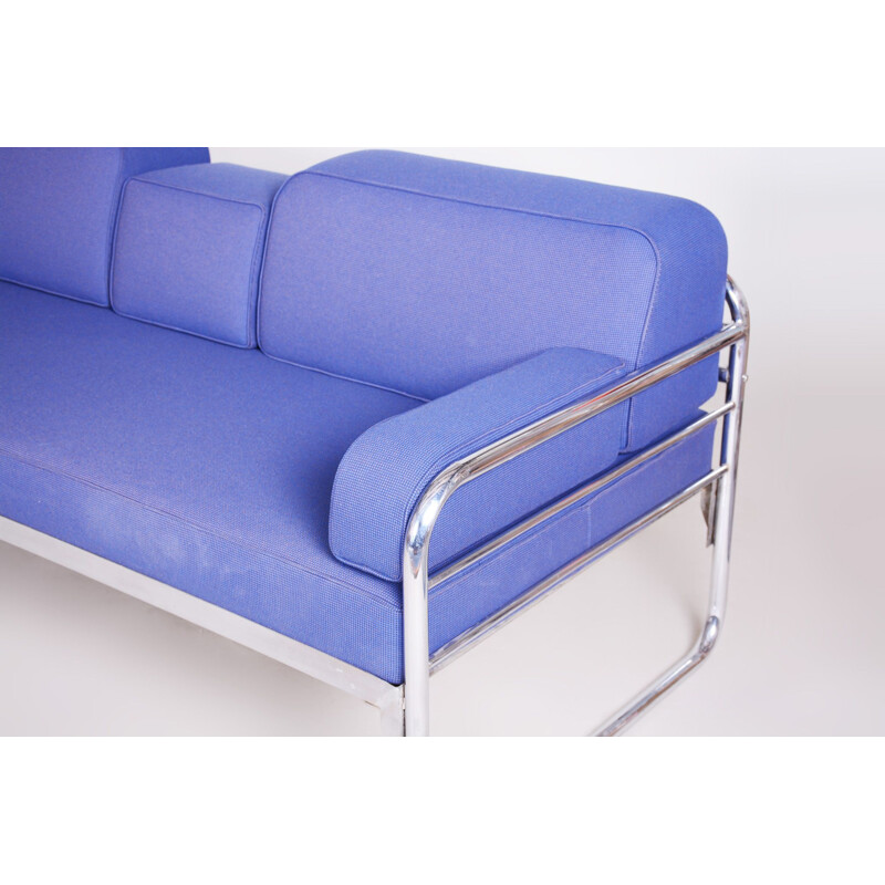 Bauhaus-Sofa in Vintage-Blau, 1930