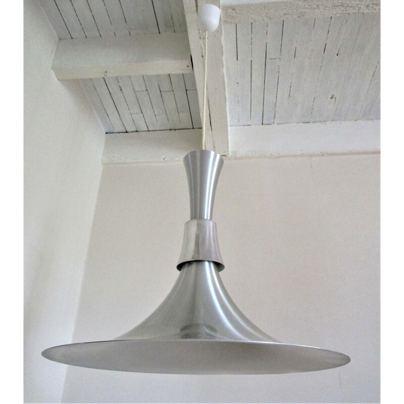 Suspension vintage en aluminium de Bent Nordsted pour Lyskaer, Danemark 1960-1970