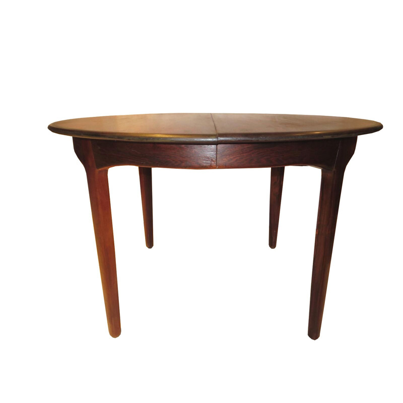 Large dining table in rosewood of Rio, Henning KJAERNULF - 1960s