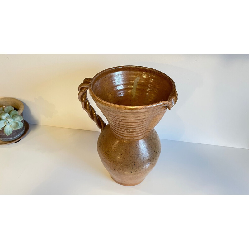 Vintage stoneware pitcher