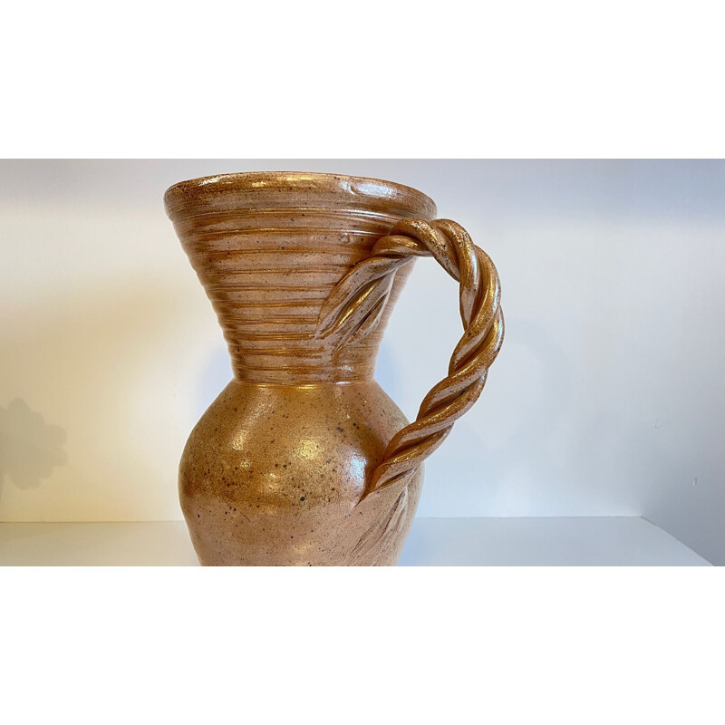 Vintage stoneware pitcher