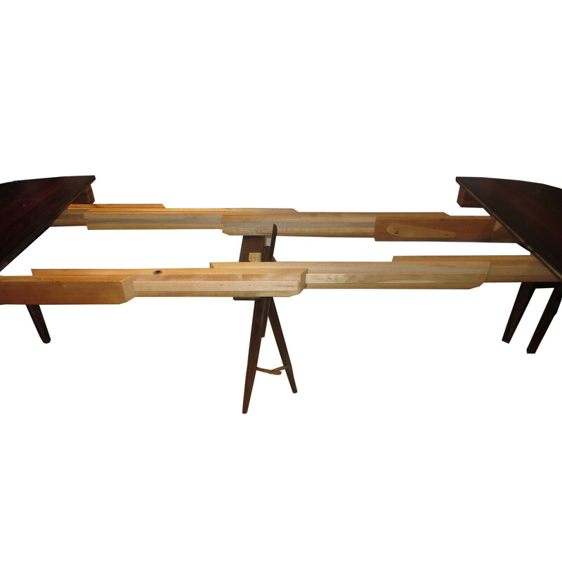 Large dining table in rosewood of Rio, Henning KJAERNULF - 1960s