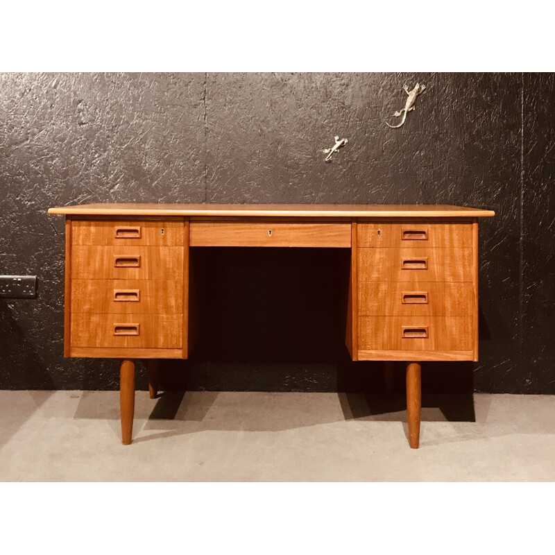 Mid century Danish teak desk, 1960s