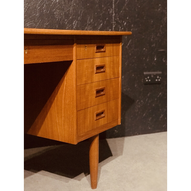 Mid century Danish teak desk, 1960s