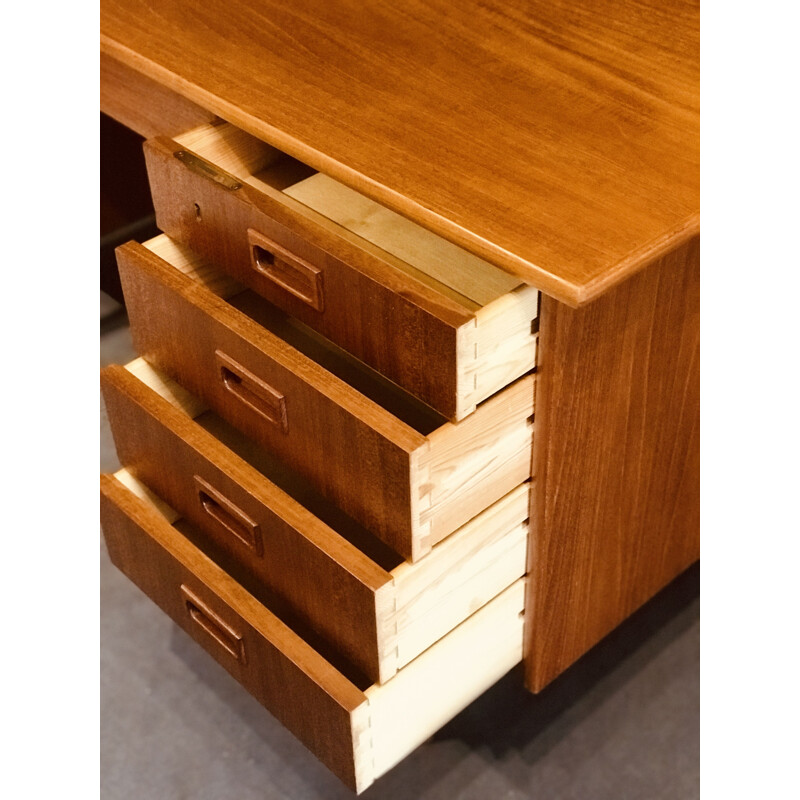 Mid century Danish teak desk, 1960s