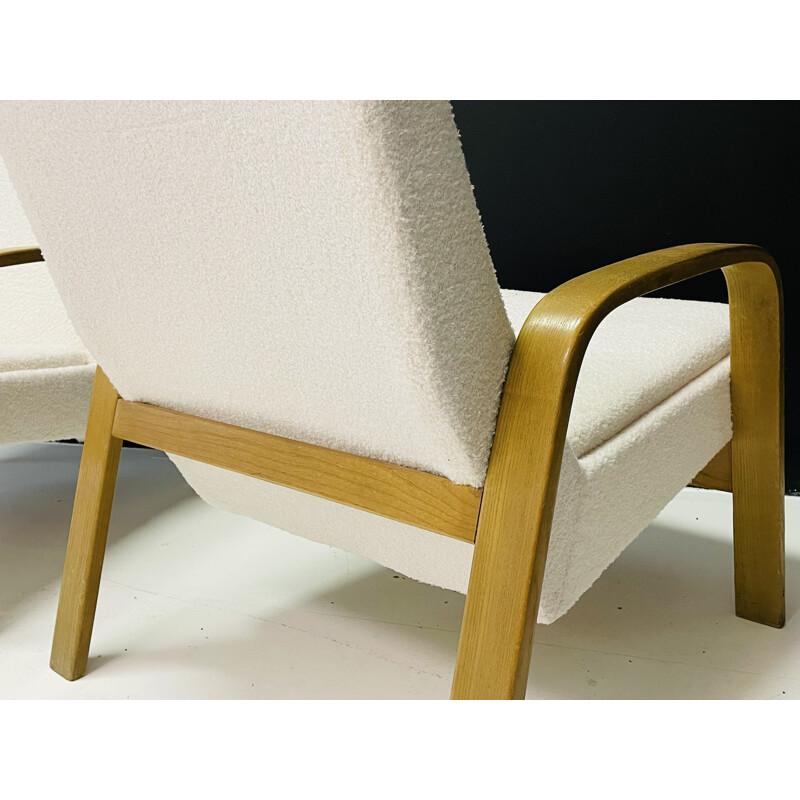 Ein Paar Vintage-Sessel von Pierre Guariche und Michel Mortier und Joseph-André Motte für Steiner