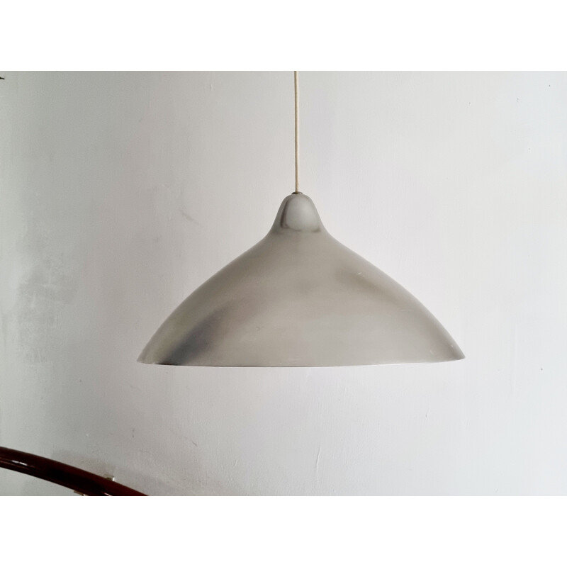 Vintage silver colored Lisa pendant lamp by Lisa Johansson Pape for Orno, 1940s