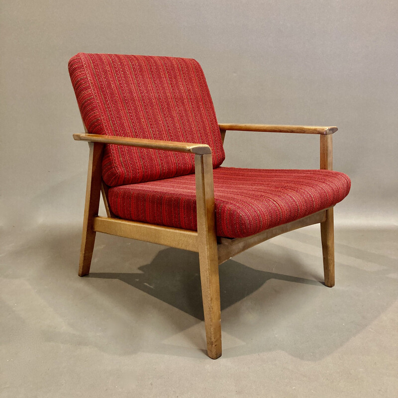 Scandinavian vintage teak armchair, 1950