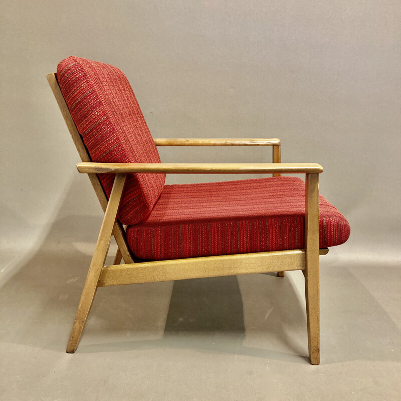 Scandinavian vintage teak armchair, 1950