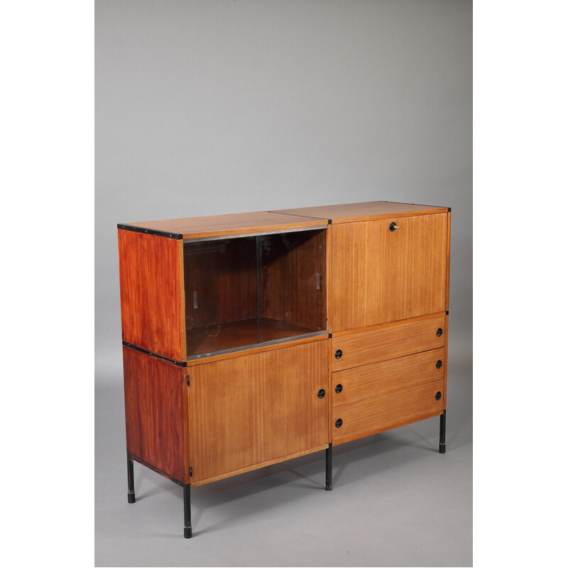 Minvielle cabinet in teak, A.R.P. - 1950s