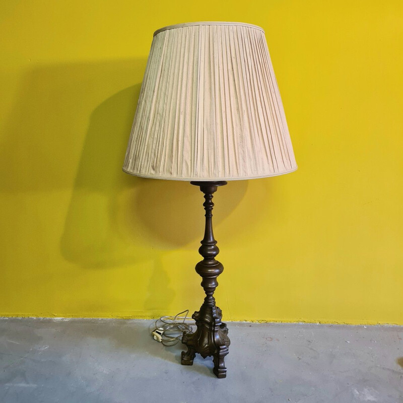 Lampe de table vintage en bronze