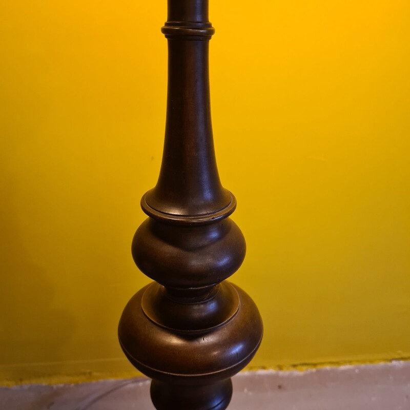 Lampada da tavolo vintage in bronzo