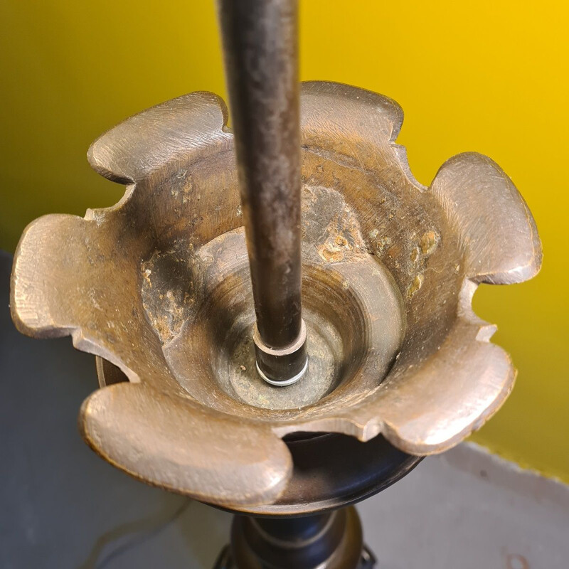 Lámpara de mesa vintage de bronce