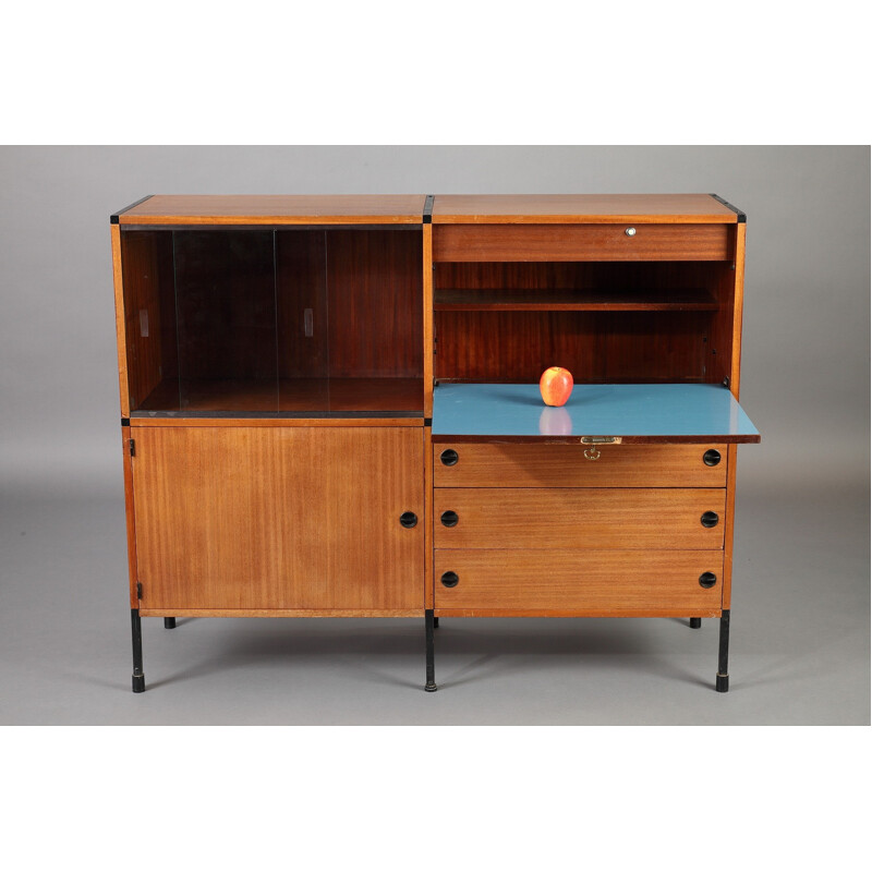 Minvielle cabinet in teak, A.R.P. - 1950s