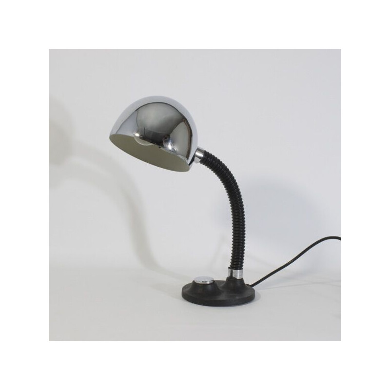 Vintage black lamp by Hillebrand, 1970