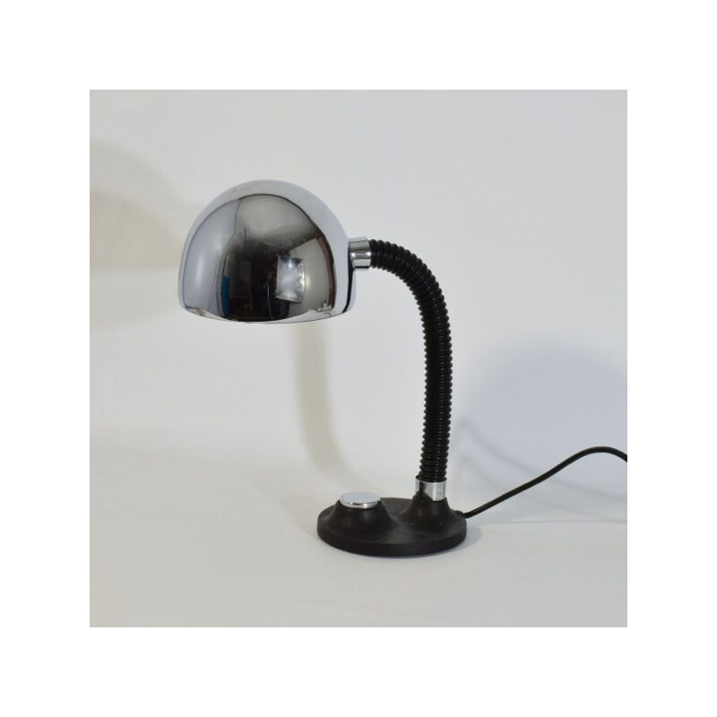 Vintage black lamp by Hillebrand, 1970