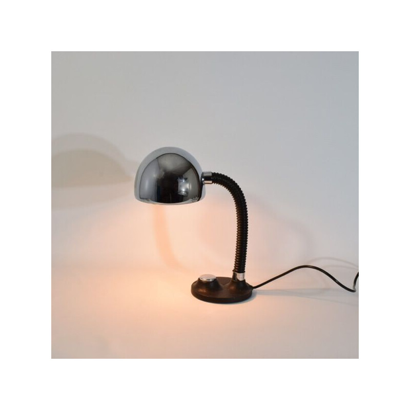 Vintage black lamp by Hillebrand, 1970