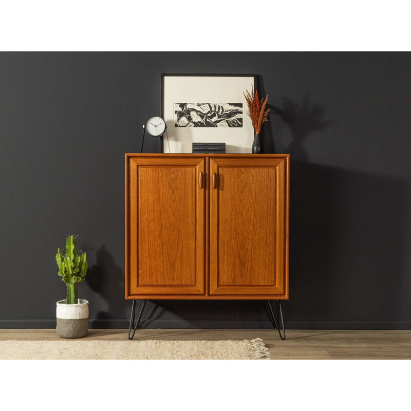 Vintage teak cabinet with two doors by Heinrich Riestenpatt, Germany 1960