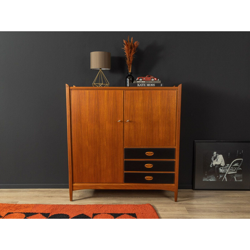 Vintage teak cabinet with two doors, 1960s