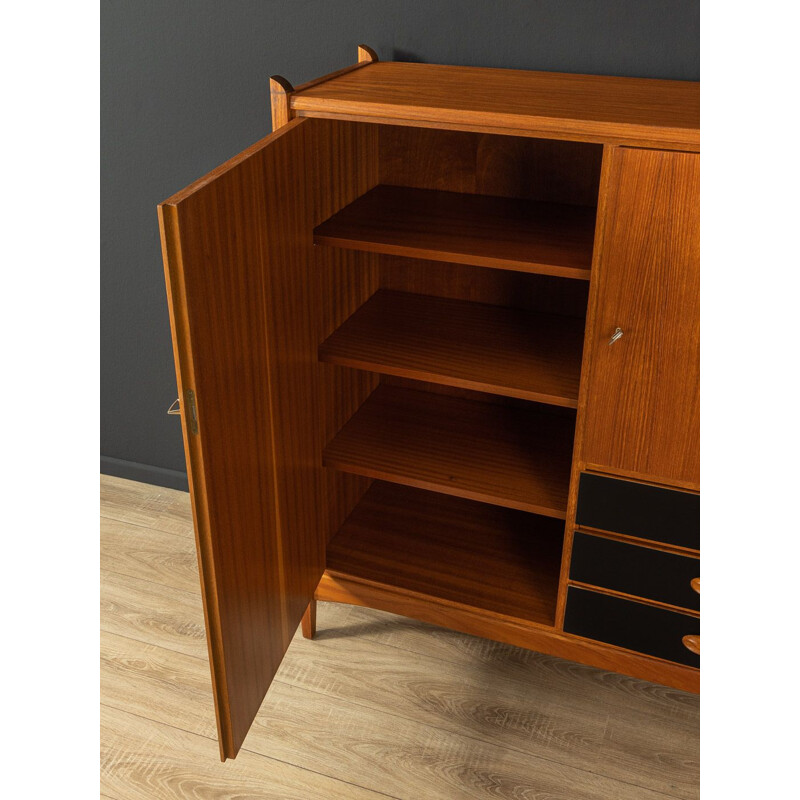 Vintage teak cabinet with two doors, 1960s