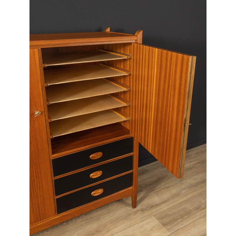 Vintage teak cabinet with two doors, 1960s