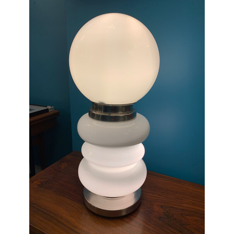 Vintage Murano glass table lamp by Carlo Nason